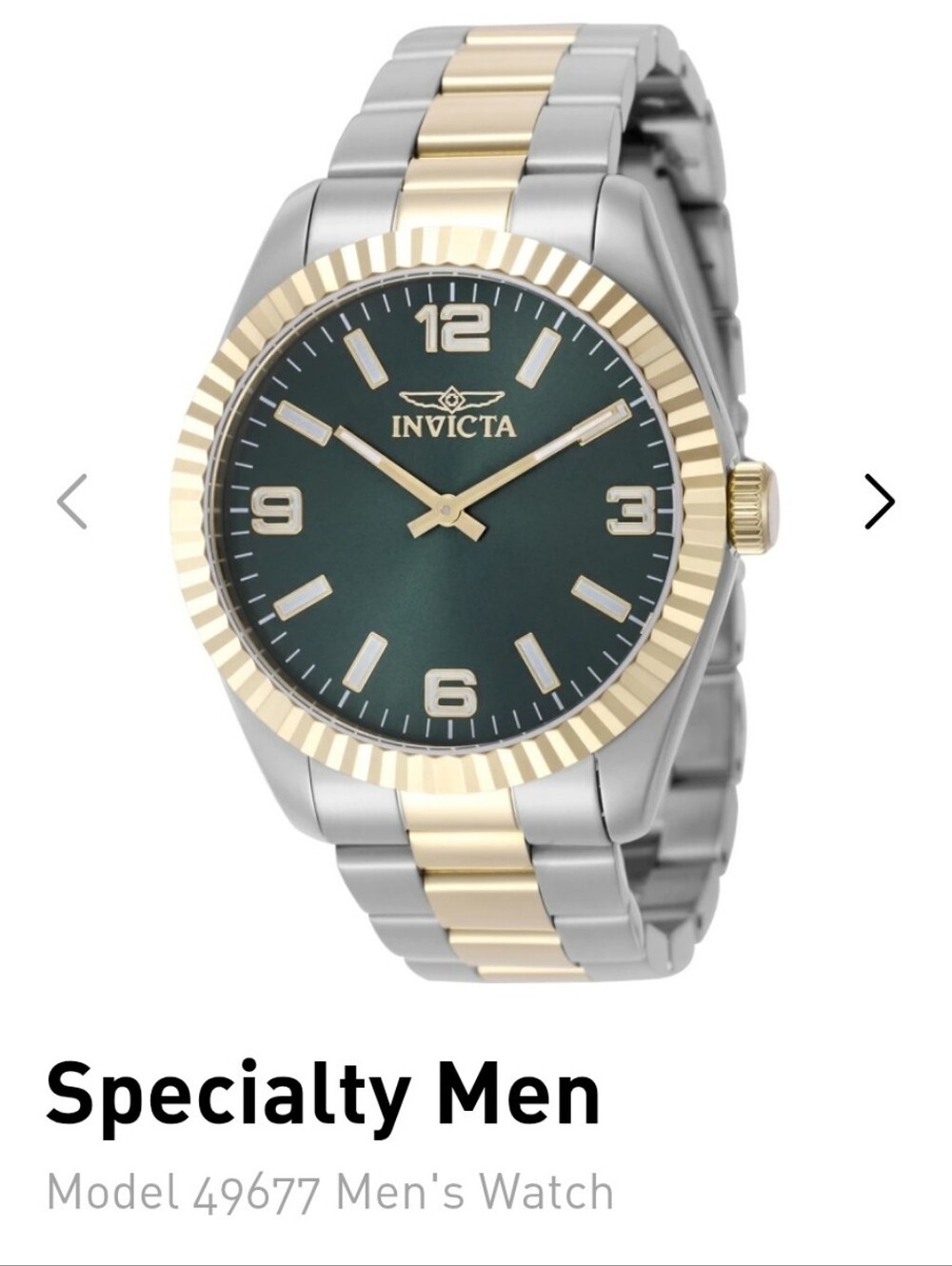 Invicta Specialty 43mm Two Tone Bracelet Watch Model#49677